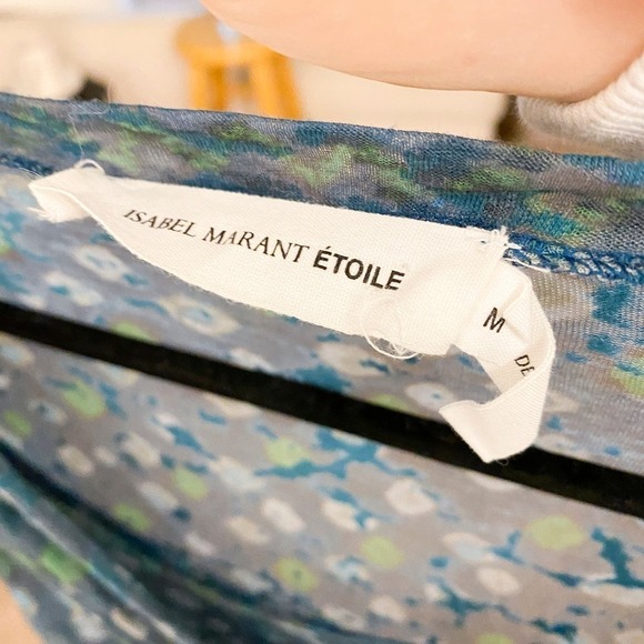 Isabel Marant etoile Teal Blue Ruched Sheath Bodycon Dress Medium - Picture 3 of 6